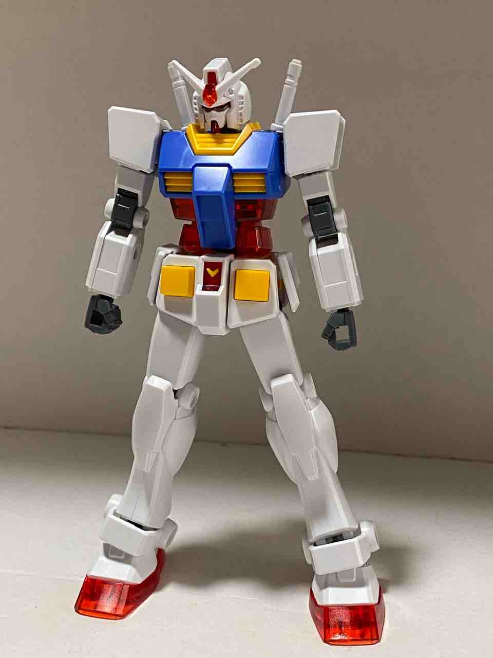 エントリーグレード　ガンダム　クリアイエロー　ソリッドクリア、クリアリバース 一番くじ E賞 ENTRY GRADE RX-78-2ガンダム ソリッドクリア