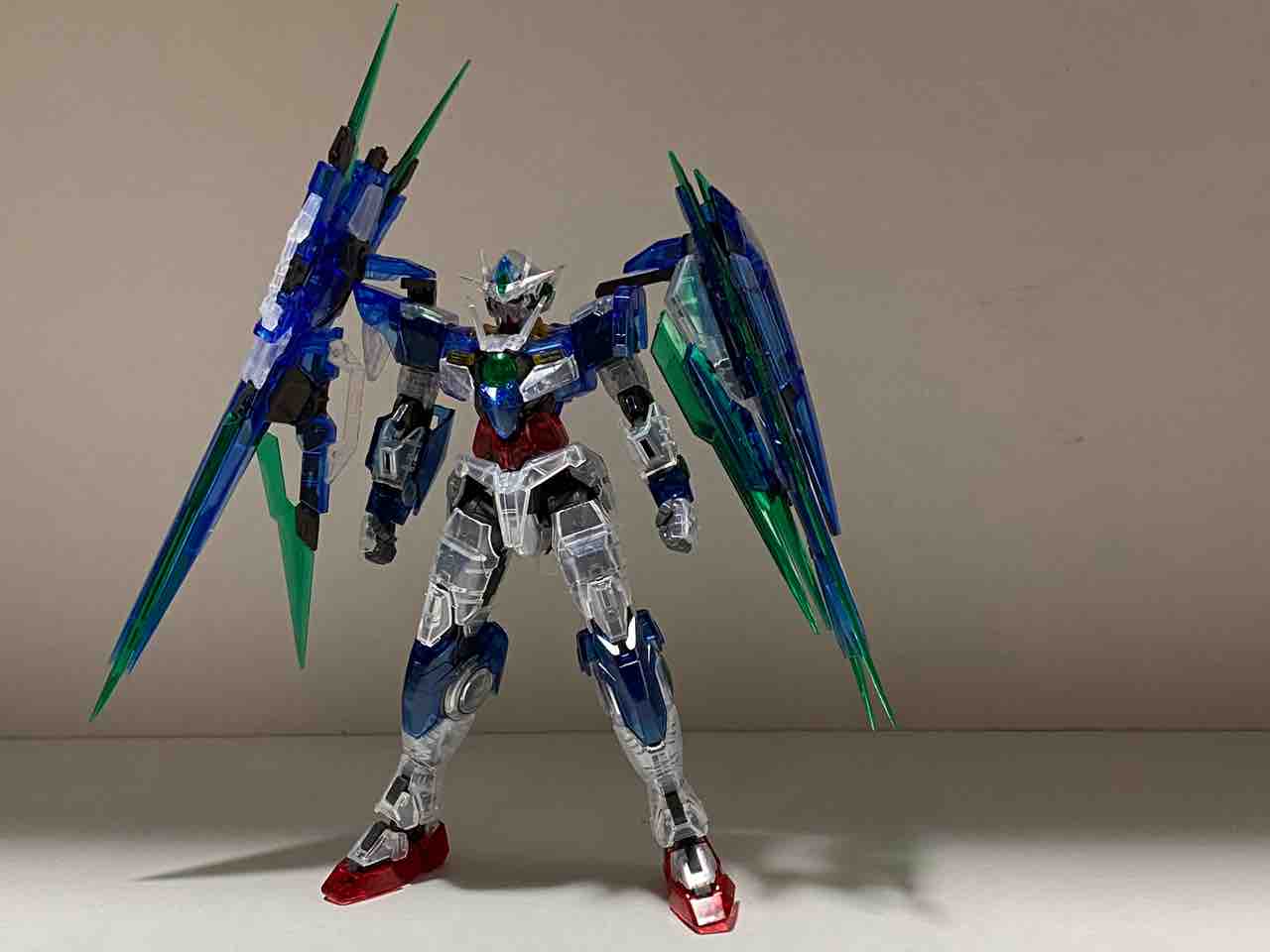 RG ダブルオーライザー　ダブルオークアンタ　フルセイバー　クリア　ガンプラ RG ガンダムベース限定 ダブルオークアンタ フルセイバー