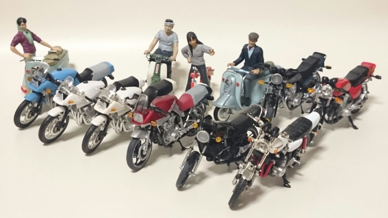 アオシマ F-toys バイクコレクション フィギュア まとめ売り 1/24 バイクコレクション : 本日、ヲタク部。