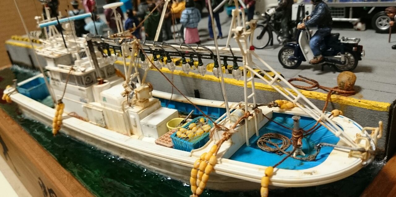 マグロ漁船 ジオラマ完成品」