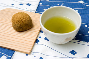 わらびもち&煎茶