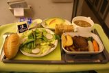 ビジネスクラスの機内食