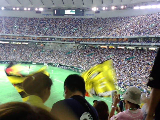 東京ドーム阪神側立ち見にておもふ どんな日々