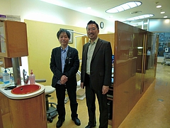 新潟大学の大島教授が私のオフィスにいらっしゃいました。