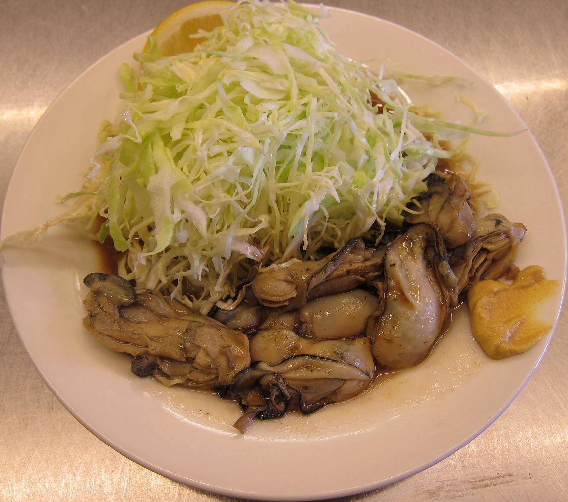 カキバター焼(ライス&味噌汁付き)