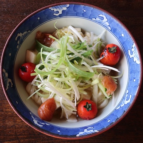 奥多摩山葵冷しうどん(インディゴブルー)1000