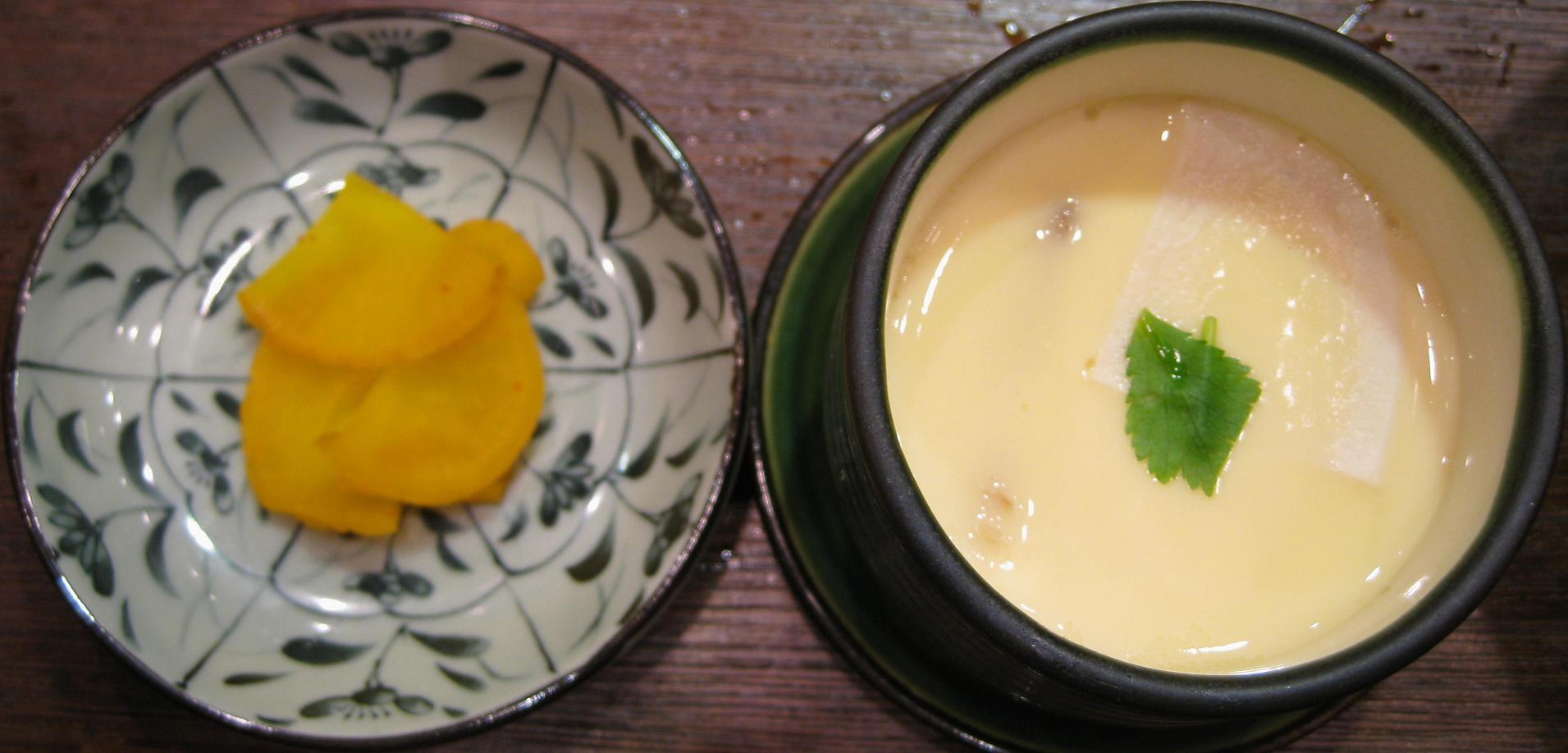 沢庵・茶碗蒸