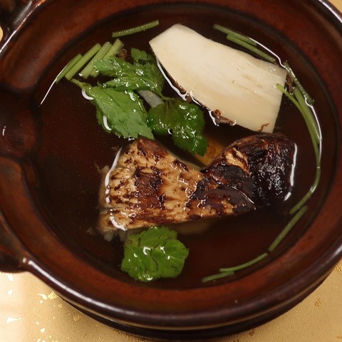 国産松茸土瓶蒸(上松屋)