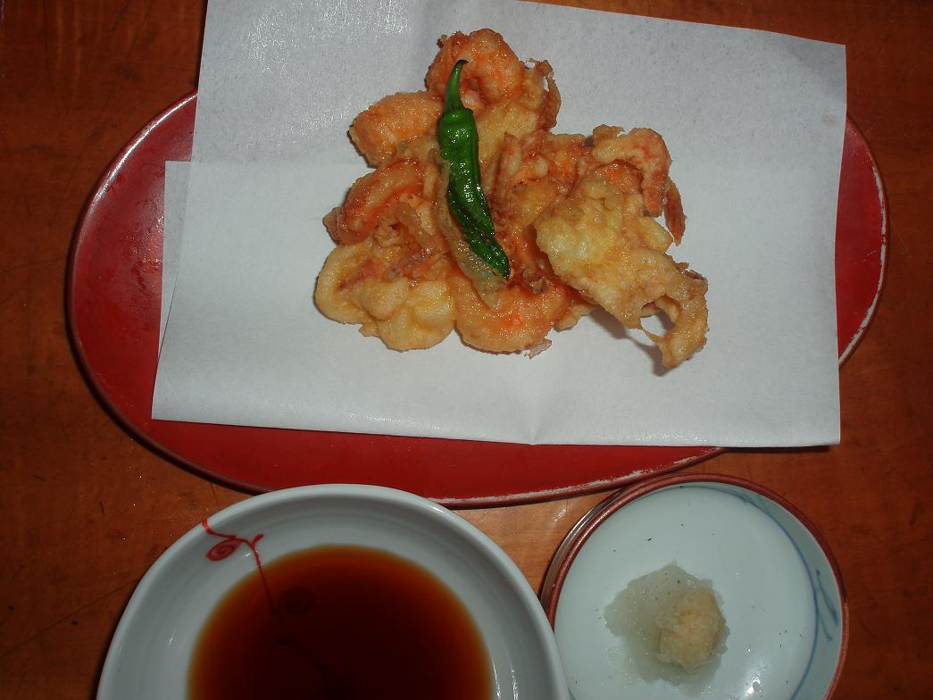 海老烏賊かき揚げ