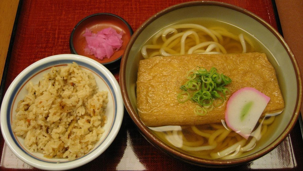 きつねうどん定食
