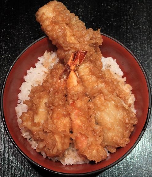 海老烏賊天丼アップ