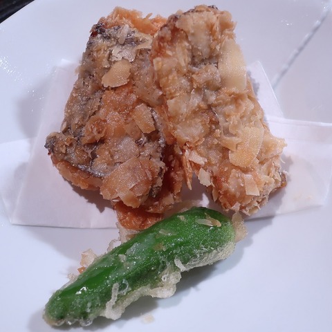 太刀魚扁桃揚(紋屋)
