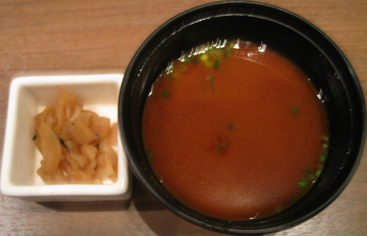 沢庵&赤出汁