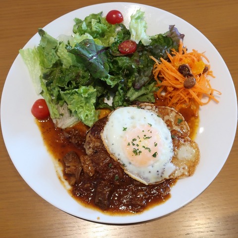 豆腐ハンバーグ+目玉焼(コクーン)1210