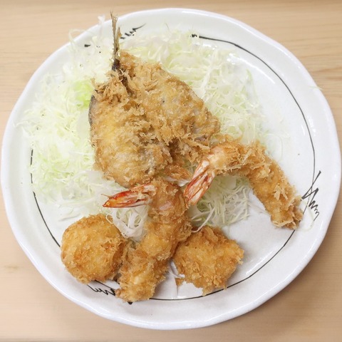 魚盛り合せ定食(いもや)1000