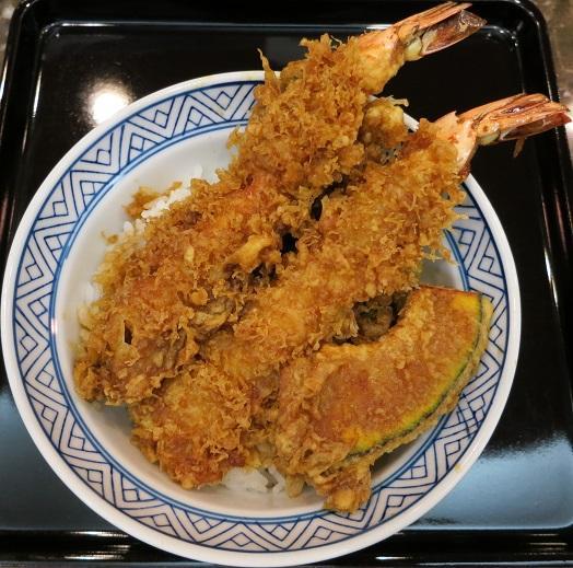 大海老2本に南瓜と隠元