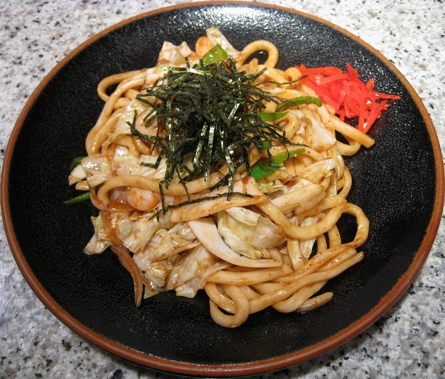 焼きうどん・海老&烏賊入り