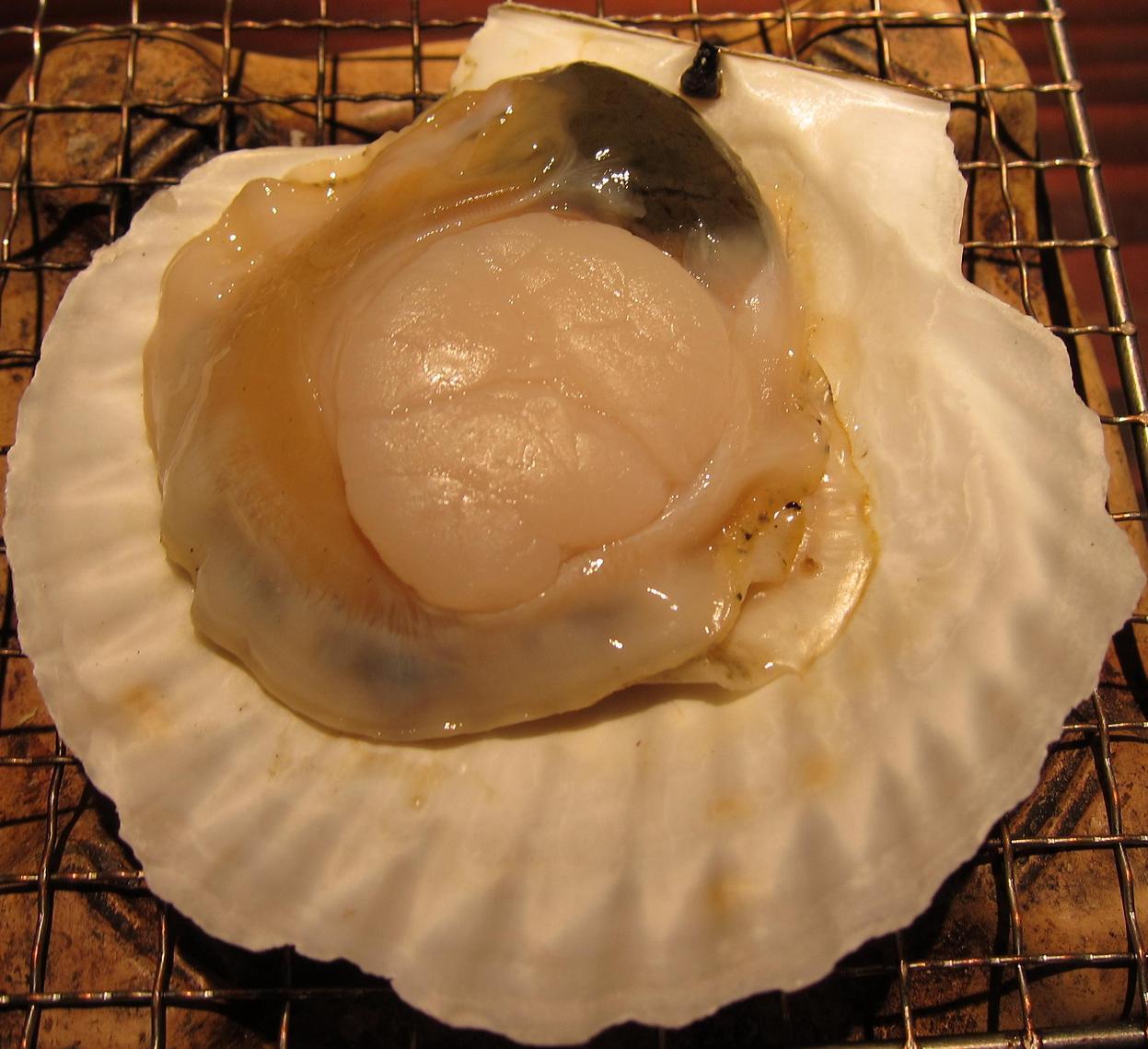 お通しの帆立