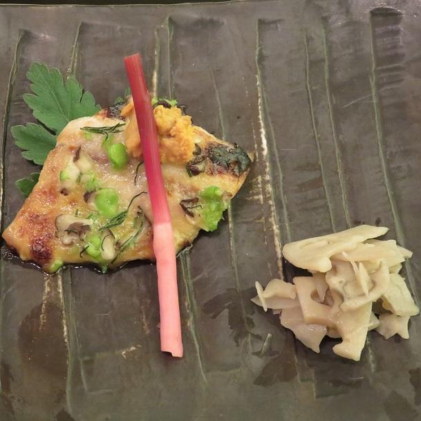 鯵若草焼き