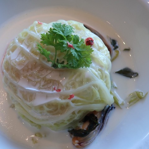 帆立貝の縮緬キャベツ包み(ピトレスク)