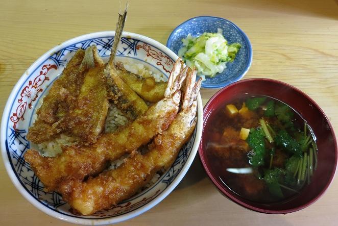 天丼+みそ汁