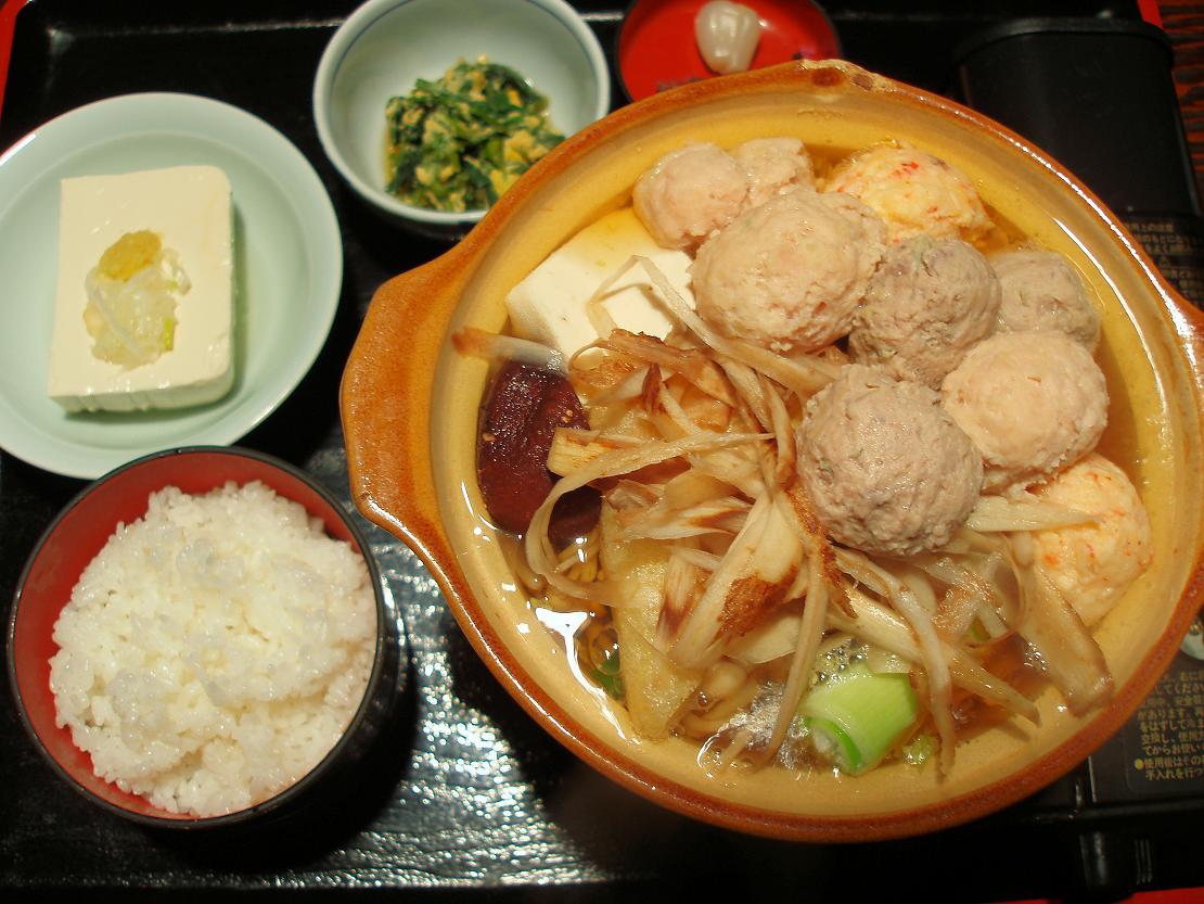 三色つみれちゃんこ定食