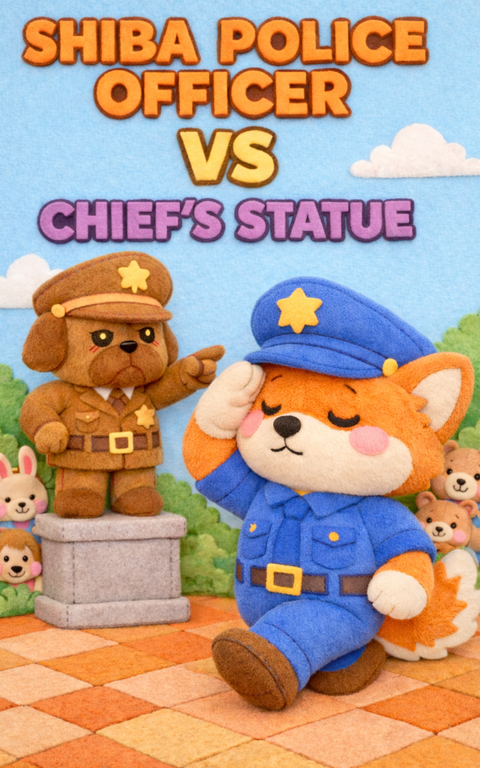Shiba Police Officer VS Chief’s Statue Ver2-1