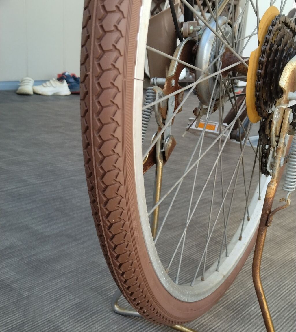 自転車（シティサイクル・ママチャリ）のタイヤ交換 : AAの釣り日記と