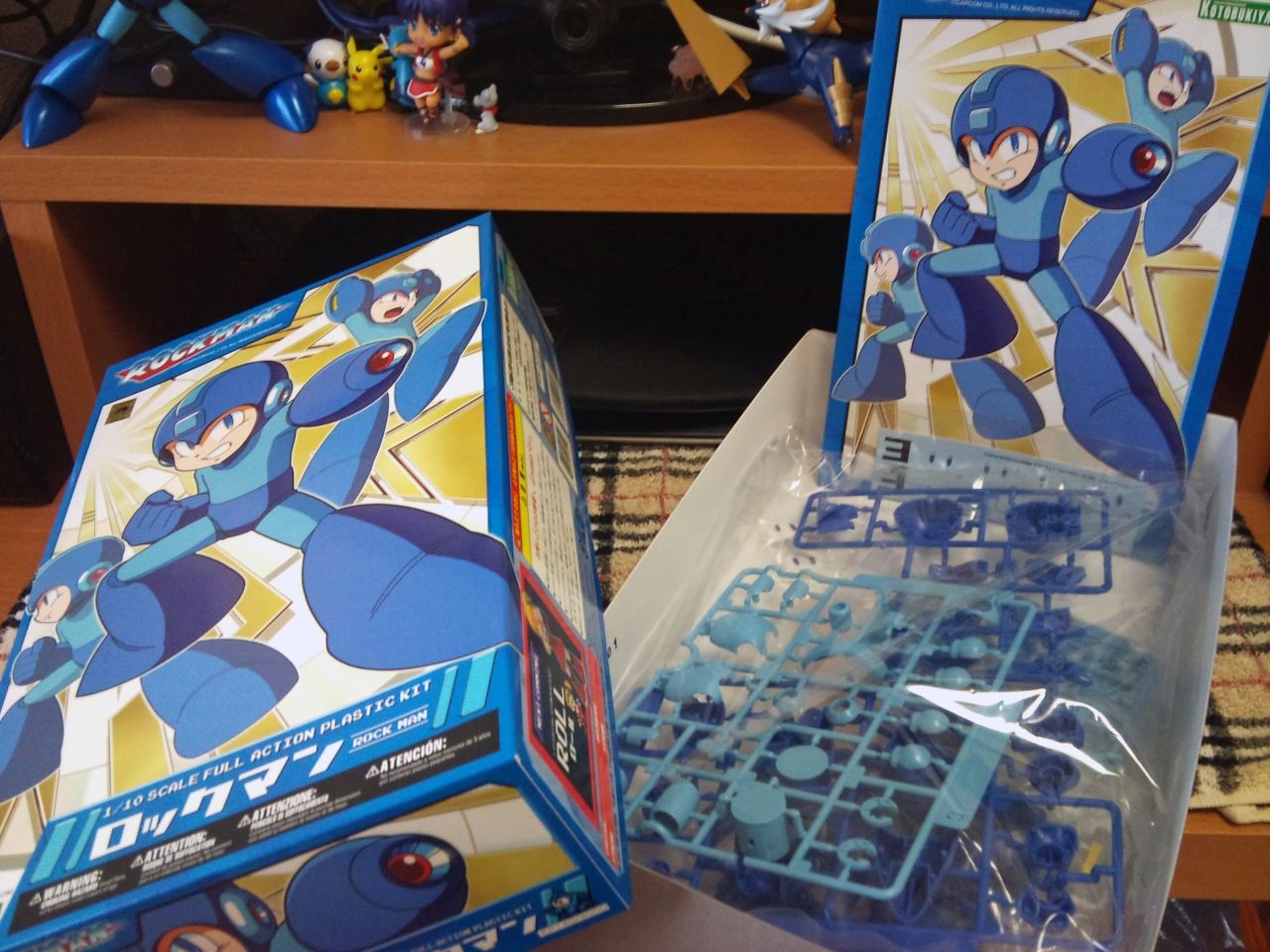 コトブキヤ ロックマンプラモを作った 米とゲームと黄昏と 私