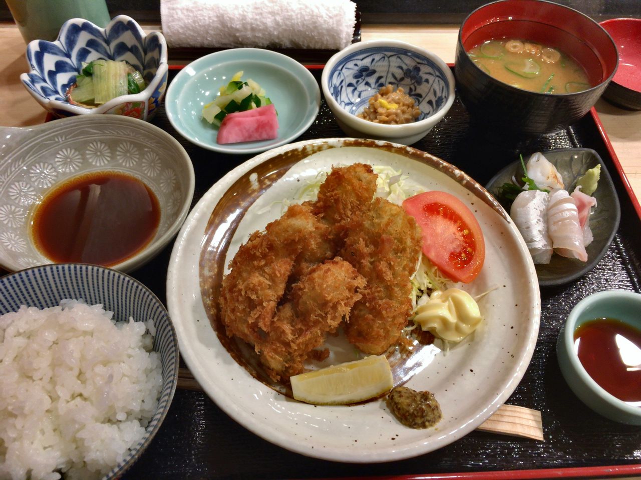 日替わり定食でカキフライ おつぼ 銀座 だって食べたかったんだもの 日替わり定食でカキフライ おつぼ 銀座 だって食べたかったんだもの