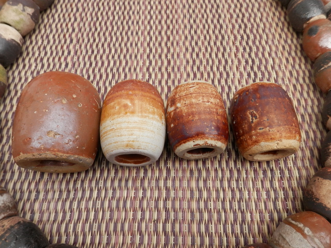 陶器製の沈子 : 波と風の音を聴きながら～