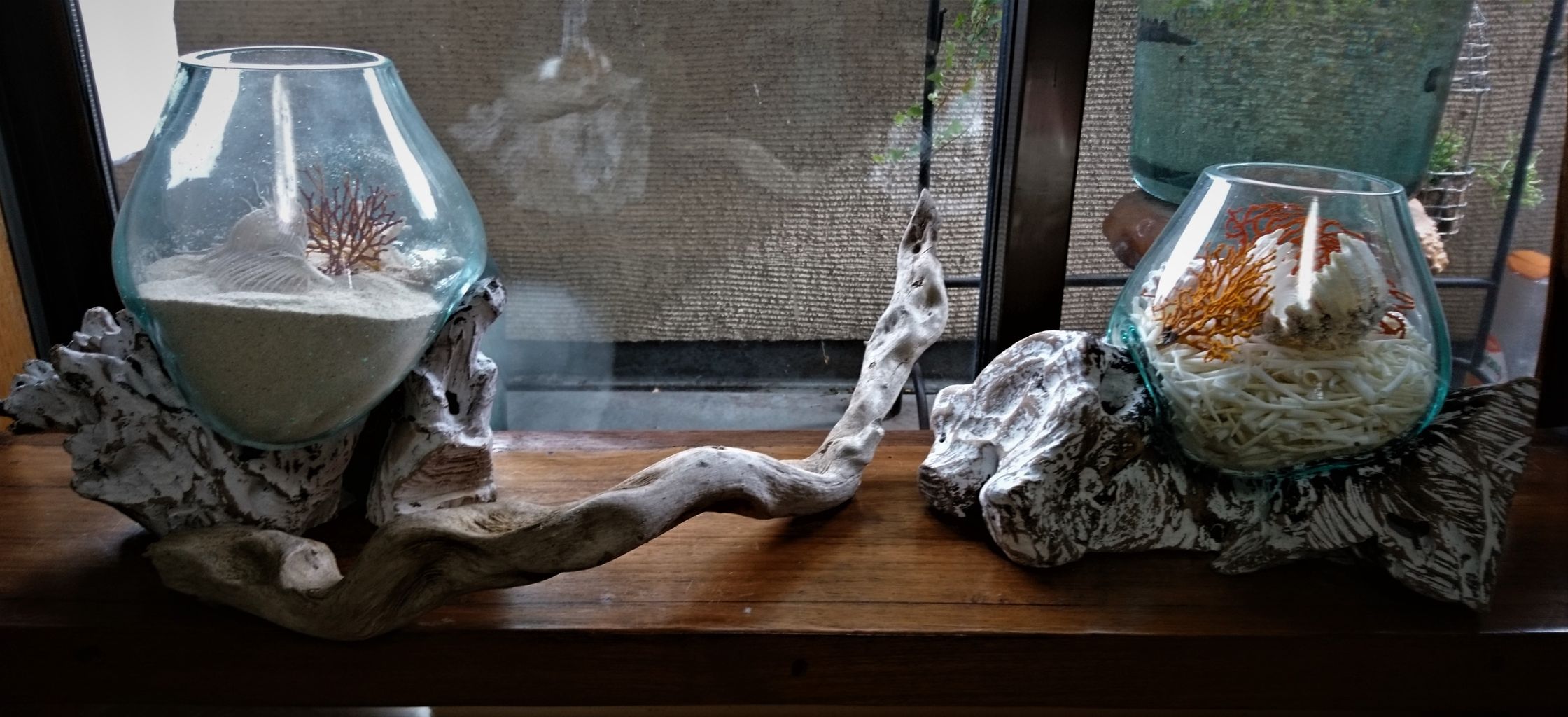 流木とガラス容器 追加 波と風の音を聴きながら
