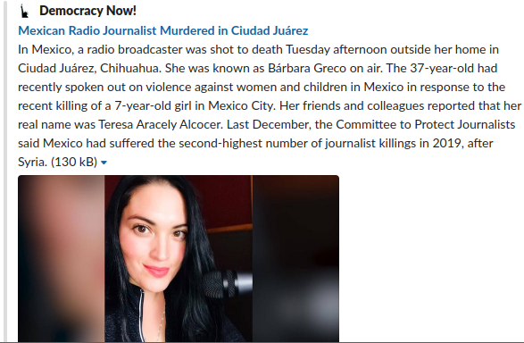 メキシコ女性殺害