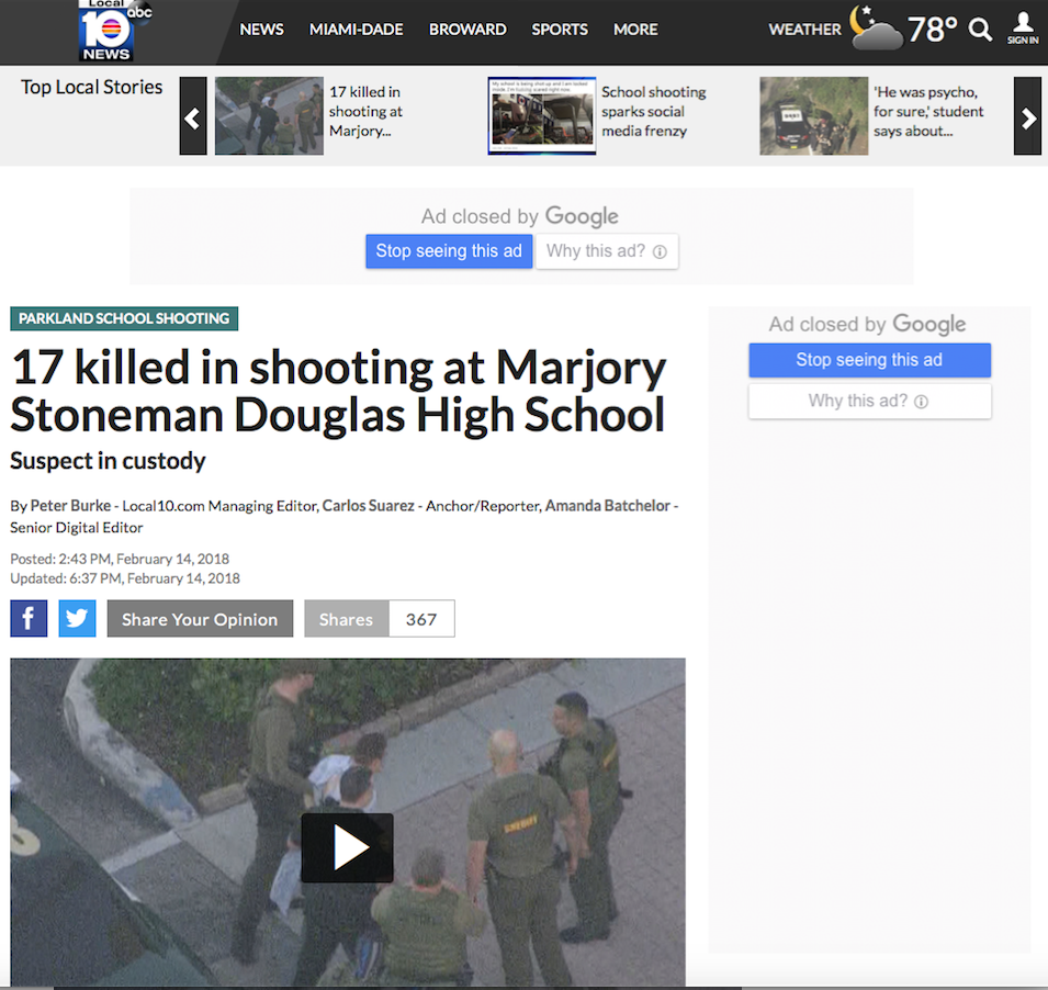 フロリダの高校銃乱射事件 現時点で分かっている事 フロリダ 銃乱射 Don フロリダの高校銃乱射事件 現時点で分かっている事 フロリダ 銃乱射 Don