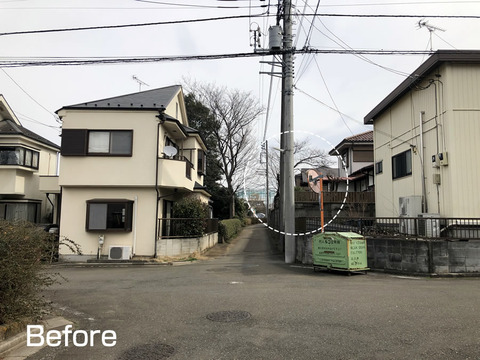 カーブミラーを設置