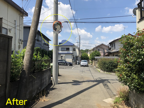 カーブミラーを設置