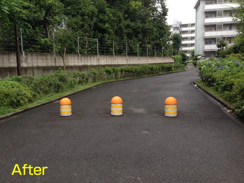 野塩団地の車止め