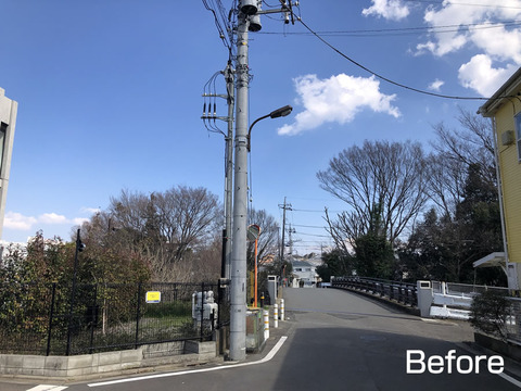 カーブミラー設置