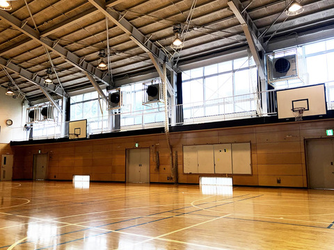 五中の体育館エアコン