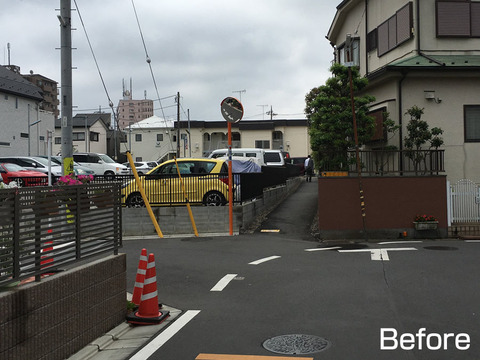 野塩1丁目カーブミラー