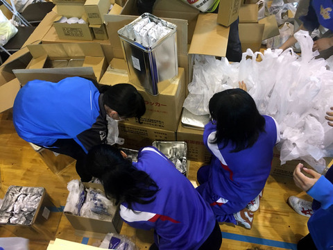 四中避難所運営訓練