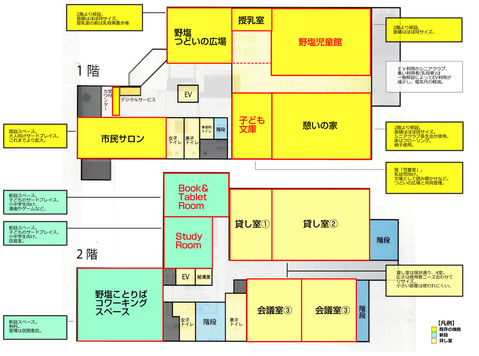 野塩地域センターレイアウト【鈴木試案】