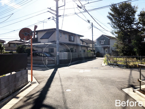 スピード落とせ看板