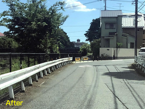 柳瀬川通りの除草