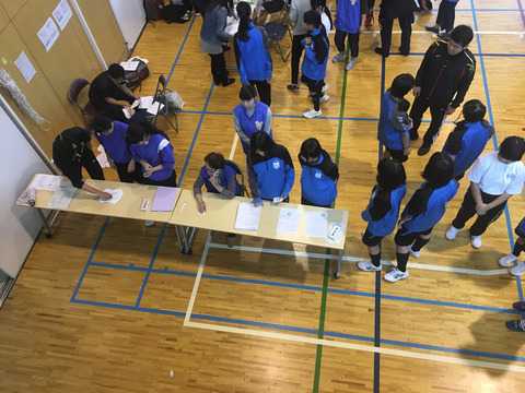 四中避難所運営訓練