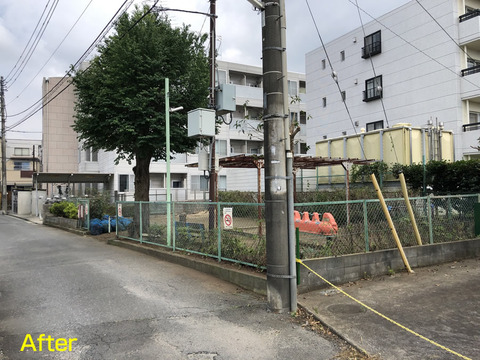 児童公園の剪定