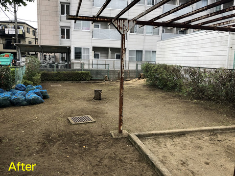児童公園の剪定