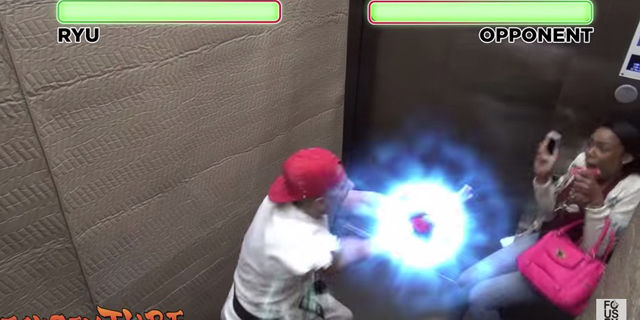 ストリートファイター のキャラが突然襲ってくるというイタズラ