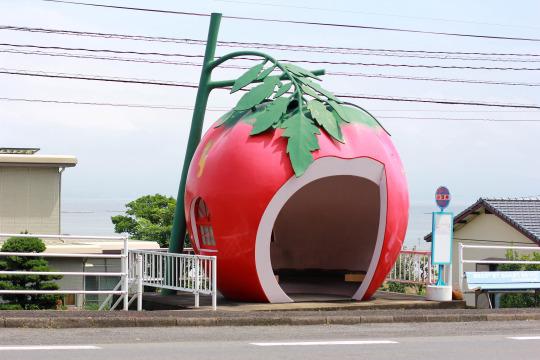 長崎のフルーツバス停