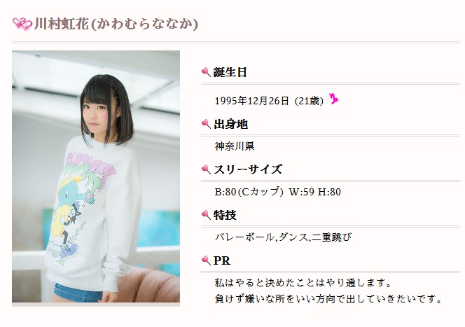 川村虹花